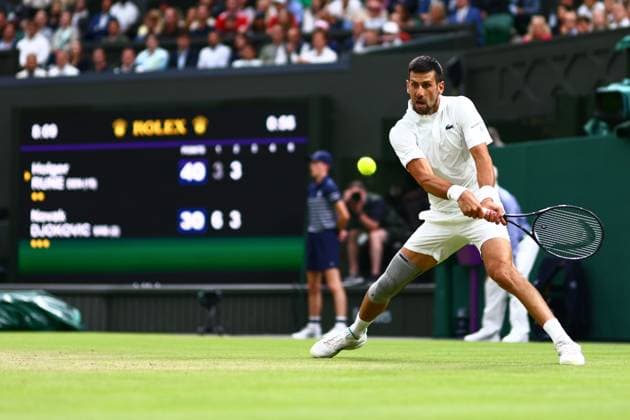 Novak Djokovic of Serbia Wimbledon Tennis Championships, Day 8, The All England Lawn Tennis and Croquet Club, London, UK - 08 Jul 2024  Copyright: xJamesxMarsh Shutterstockx 14575857ht