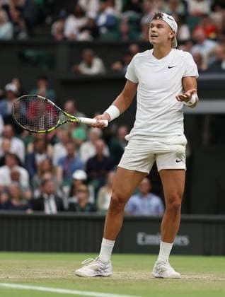 Holger Rune of Denmark Wimbledon Tennis Championships, Day 8, The All England Lawn Tennis and Croquet Club, London, UK - 08 Jul 2024  Copyright: xEllaxLing Shutterstockx 14575858af