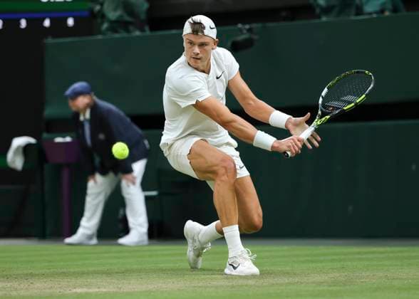 Holger Rune Tennis Wimbledon 2024 Grand Slam ITF ATP WTA AELTC London Great Britain 8 July 2024 Copyright: xJuergenxHasenkopfx