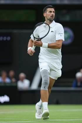 Novak Djokovic SRB Tennis Wimbledon 2024 Grand Slam ITF ATP WTA AELTC London Great Britain 8 July 2024 Copyright: xJuergenxHasenkopfx