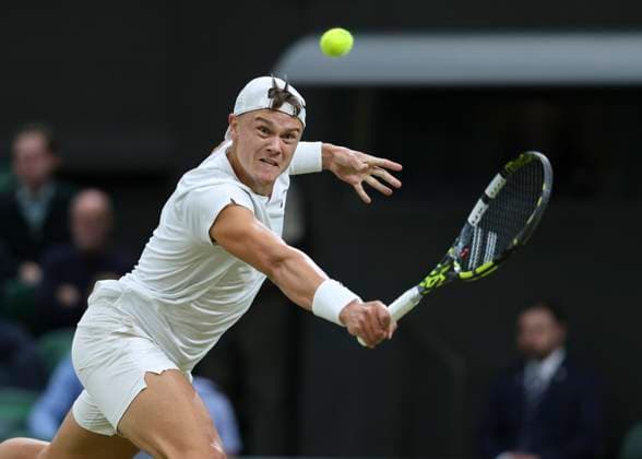 Holger Rune Tennis Wimbledon 2024 Grand Slam ITF ATP WTA AELTC London Great Britain 8 July 2024 Copyright: xJuergenxHasenkopfx