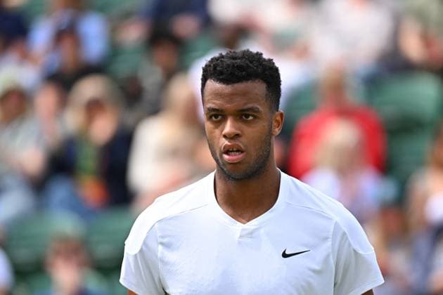 Wimbledon - Fourth Round Giovanni Mpetshi Perricard (FRA) during his fourth round match at the 2024 Wimbledon Championships at the AELTC in London, UK, on July 8, 2024. Photo by Corinne Dubreuil ABACAPRESS.COM LONDON  Copyright: xDubreuilxCorinne ABACAx