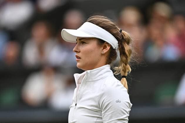 Wimbledon - Fourth Round Anna Kalynskaya (RUS) during her fourth round match at the 2024 Wimbledon Championships at the AELTC in London, UK, on July 8, 2024. Photo by Corinne Dubreuil ABACAPRESS.COM LONDON  Copyright: xDubreuilxCorinne ABACAx