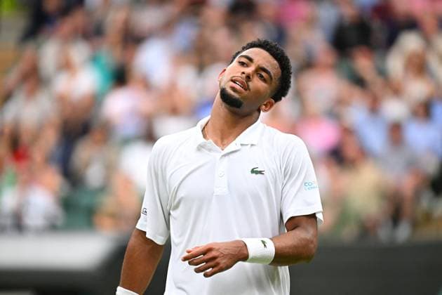 Wimbledon - Fourth Round Arthur Fils (FRA) during his fourth round match at the 2024 Wimbledon Championships at the AELTC in London, UK, on July 8, 2024. Photo by Corinne Dubreuil ABACAPRESS.COM LONDON  Copyright: xDubreuilxCorinne ABACAx