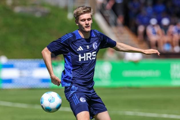09 07 2024, Football, Summer preparation, Season 2024 2025, Martin Wasinski FC Schalke 04 Mittersill Stadium Mittersill Austria xRHR PHOTO TRx Copyright: TimxRehbein RHR-FOTOx RHR-FOTO TR