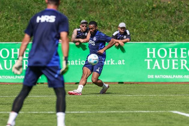 09 07 2024, Football, Summer preparation, Season 2024 2025, Moussa Sylla FC Schalke 04 Mittersill Stadium Mittersill Austria xRHR PHOTO TRx Copyright: TimxRehbein RHR-FOTOx RHR-FOTO TR