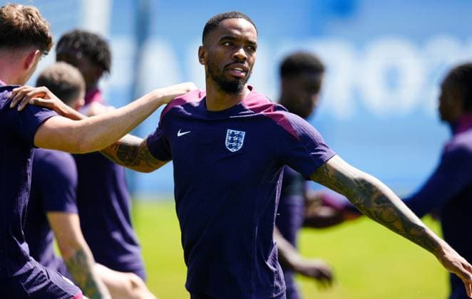 Ivan Toney of England England Training, UEFA European Championship, EM, Europameisterschaft 2024, Semi Final, Football, Spa & Golf Resort Weimarer Land, Blankenhain, Germany, 09 Jul 2024 EDITORIAL USE ONLY No use with unauthorised audio, video, data, fixture lists, club league logos or live services. Online in-match use limited to 120 images, no video emulation. No use in betting, games or single club league player publications. Copyright: xDavexShopland Shutterstockx 14576868z
