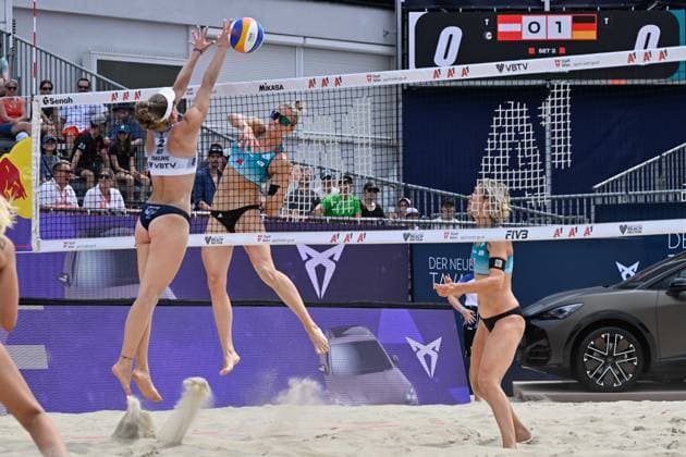 Beach Pro Tour Elite 16 Vienna, 09 07 2024, Vienna Louisa Lippmann GER Beach Pro Tour Elite 16 Vienna, Vienna on 09 07 2024 Copyright: xBEAUTIFULxSPORTS PeterxWeberx