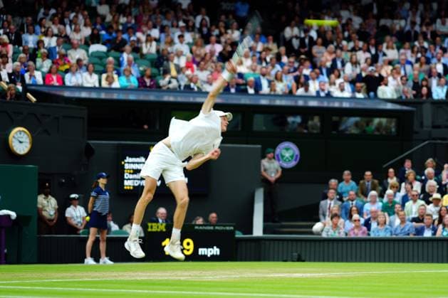 Jannik Sinner during his quarter final match Wimbledon Tennis Championships, Day 9, The All England Lawn Tennis and Croquet Club, London, UK - 09 Jul 2024  Copyright: xJavierxGarcia Shutterstockx 14577169q