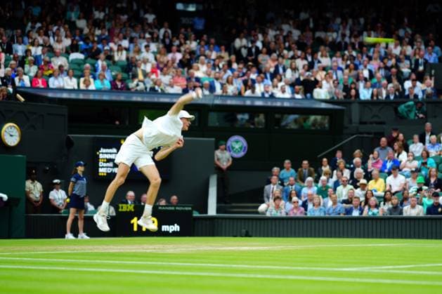 Jannik Sinner during his quarter final match Wimbledon Tennis Championships, Day 9, The All England Lawn Tennis and Croquet Club, London, UK - 09 Jul 2024  Copyright: xJavierxGarcia Shutterstockx 14577169r