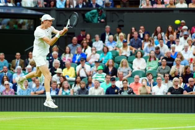 Jannik Sinner during his quarter final match Wimbledon Tennis Championships, Day 9, The All England Lawn Tennis and Croquet Club, London, UK - 09 Jul 2024  Copyright: xJavierxGarcia Shutterstockx 14577169s