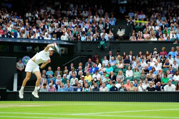 Jannik Sinner during his quarter final match Wimbledon Tennis Championships, Day 9, The All England Lawn Tennis and Croquet Club, London, UK - 09 Jul 2024  Copyright: xJavierxGarcia Shutterstockx 14577169w