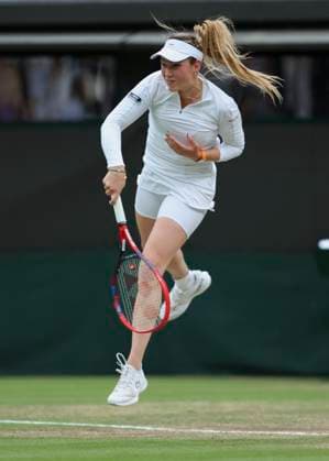 Donna Vekic Tennis Wimbledon 2024 Grand Slam ITF ATP WTA AELTC London Great Britain 9 July 2024 Copyright: xJuergenxHasenkopfx