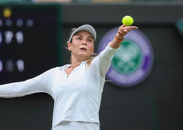 Donna Vekic Tennis Wimbledon 2024 Grand Slam ITF ATP WTA AELTC London Great Britain 9 July 2024 Copyright: xJuergenxHasenkopfx