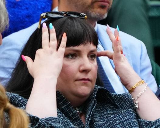 Lena Dunham in the Royal Box on Centre Court Wimbledon Tennis Championships, Day 9, The All England Lawn Tennis and Croquet Club, London, UK - 09 Jul 2024  Copyright: xJavierxGarcia Shutterstockx 14577169bk