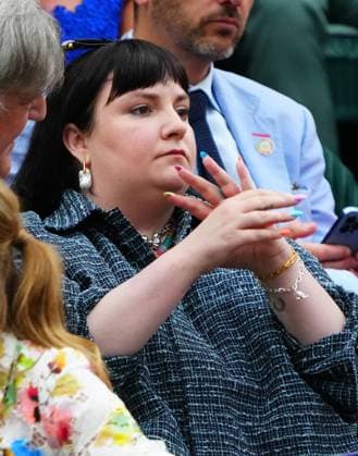 Lena Dunham in the Royal Box on Centre Court Wimbledon Tennis Championships, Day 9, The All England Lawn Tennis and Croquet Club, London, UK - 09 Jul 2024  Copyright: xJavierxGarcia Shutterstockx 14577169bl