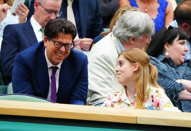 Michael McIntyre and Princess Beatrice in the Royal Box on Centre Court Wimbledon Tennis Championships, Day 9, The All England Lawn Tennis and Croquet Club, London, UK - 09 Jul 2024  Copyright: xJavierxGarcia Shutterstockx 14577169bf