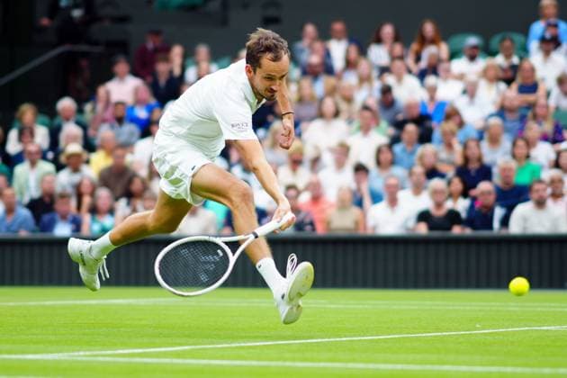 Daniil Medvedev during his quarter final match Wimbledon Tennis Championships, Day 9, The All England Lawn Tennis and Croquet Club, London, UK - 09 Jul 2024  Copyright: xJavierxGarcia Shutterstockx 14577169by
