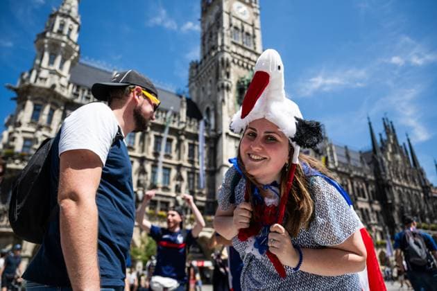 EURO 2024, semi-final, Spain - France, fans before the match