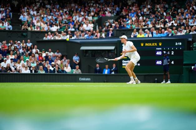 Jannik Sinner during his quarter final match Wimbledon Tennis Championships, Day 9, The All England Lawn Tennis and Croquet Club, London, UK - 09 Jul 2024  Copyright: xJavierxGarcia Shutterstockx 14577169ca