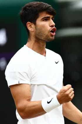 Carlos Alcaraz of Spain Wimbledon Tennis Championships, Day 9, The All England Lawn Tennis and Croquet Club, London, UK - 09 Jul 2024  Copyright: xJamesxMarsh Shutterstockx 14577170cc