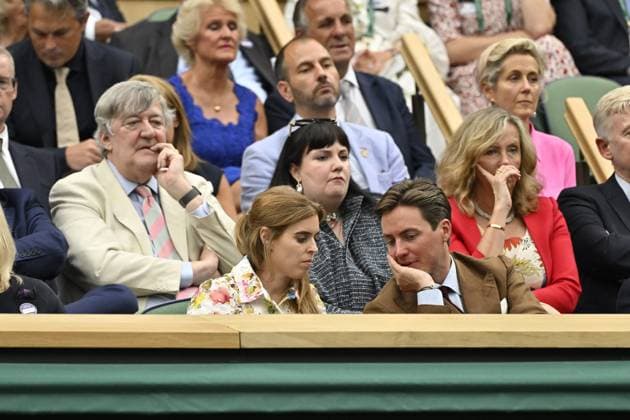 Tennis : Wimbledon 2024 - HRH Princess Beatrice and Mrs Edoardo Mapelli Mozzi Tennis : Wimbledon 2024 - England - 09 07 2024 ChrysleneCaillaud Panoramic 