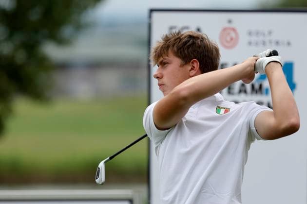 GOLF - European Boys Team Championship ATZENBRUGG,AUSTRIA,09.JUL.24 - GOLF - European Boys Team Championship, Diamond Country Club, round 1. Image shows Carlo Roman (ITA).  GEPAxpictures xHansxOberlaender
