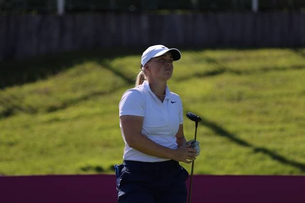 EVIAN-LES-BAINS, FRANCE - 09.07.2024: Maja Stark (SWE) of The Amundi Evian Championship at the Evian Resort Golf Club on July 09, 2023 in Evian-les-Bains, France.