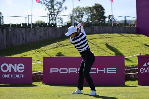 EVIAN-LES-BAINS, FRANCE - 09.07.2024: YAN LIU (SHN) of The Amundi Evian Championship at the Evian Resort Golf Club on July 09, 2023 in Evian-les-Bains, France.