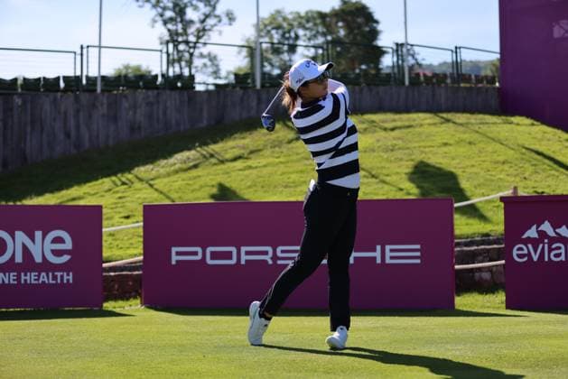EVIAN-LES-BAINS, FRANCE - 09.07.2024: YAN LIU (SHN) of The Amundi Evian Championship at the Evian Resort Golf Club on July 09, 2023 in Evian-les-Bains, France.
