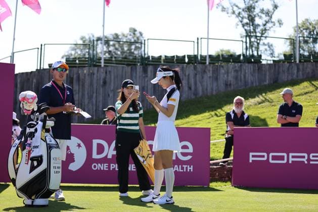 EVIAN-LES-BAINS, FRANCE - 09.07.2024: Lee Ye Won (KOR) of The Amundi Evian Championship at the Evian Resort Golf Club on July 09, 2023 in Evian-les-Bains, France.