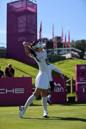 EVIAN-LES-BAINS, FRANCE - 09.07.2024: Lee Ye Won (KOR) of The Amundi Evian Championship at the Evian Resort Golf Club on July 09, 2023 in Evian-les-Bains, France.