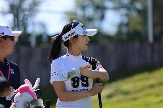 EVIAN-LES-BAINS, FRANCE - 09.07.2024: Lee Ye Won (KOR) of The Amundi Evian Championship at the Evian Resort Golf Club on July 09, 2023 in Evian-les-Bains, France.