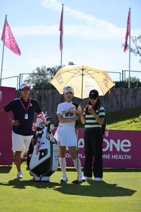 EVIAN-LES-BAINS, FRANCE - 09.07.2024: Lee Ye Won (KOR) of The Amundi Evian Championship at the Evian Resort Golf Club on July 09, 2023 in Evian-les-Bains, France.