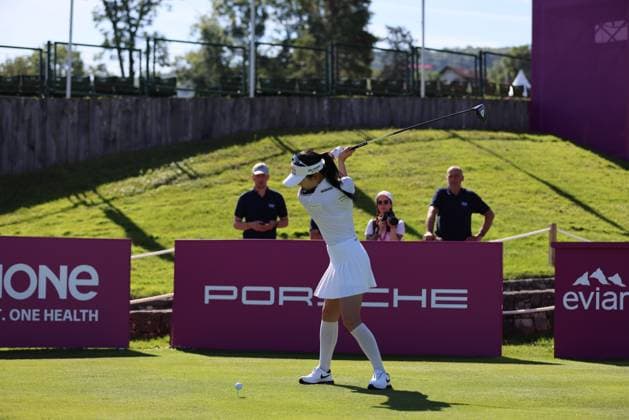 EVIAN-LES-BAINS, FRANCE - 09.07.2024: Lee Ye Won (KOR) of The Amundi Evian Championship at the Evian Resort Golf Club on July 09, 2023 in Evian-les-Bains, France.