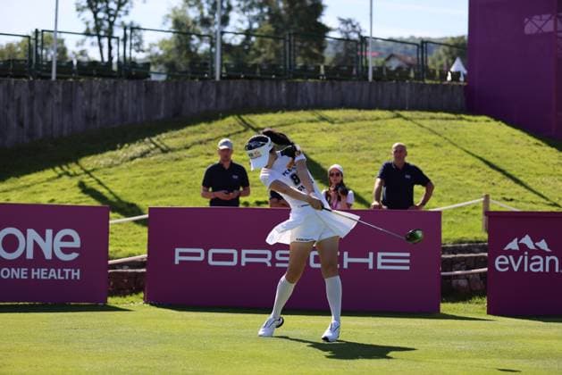 EVIAN-LES-BAINS, FRANCE - 09.07.2024: Lee Ye Won (KOR) of The Amundi Evian Championship at the Evian Resort Golf Club on July 09, 2023 in Evian-les-Bains, France.