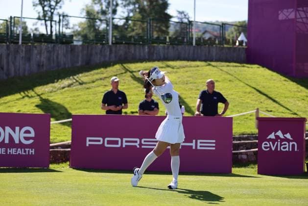 EVIAN-LES-BAINS, FRANCE - 09.07.2024: Lee Ye Won (KOR) of The Amundi Evian Championship at the Evian Resort Golf Club on July 09, 2023 in Evian-les-Bains, France.