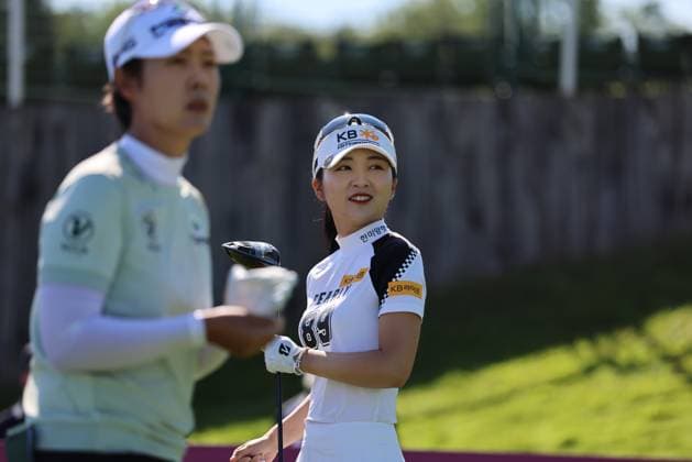 EVIAN-LES-BAINS, FRANCE - 09.07.2024: Lee Ye Won (KOR) of The Amundi Evian Championship at the Evian Resort Golf Club on July 09, 2023 in Evian-les-Bains, France.