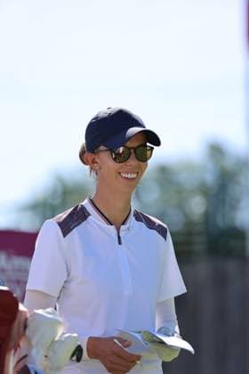 EVIAN-LES-BAINS, FRANCE - 09.07.2024: Marta Martin (ESP) of The Amundi Evian Championship at the Evian Resort Golf Club on July 09, 2023 in Evian-les-Bains, France.