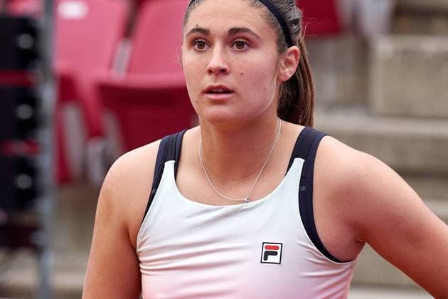 Julia Riera of Argentina during the Womens first round match of Nordea Open against Nuria Parrizas-Diaz of Spain at Bastad Tennis Stadium on July 9, 2024 in Bastad, Sweden (Photo by Camilla Stolen Imago) Bastad Sweden Copyright: xCamillaxStolenx L2180309