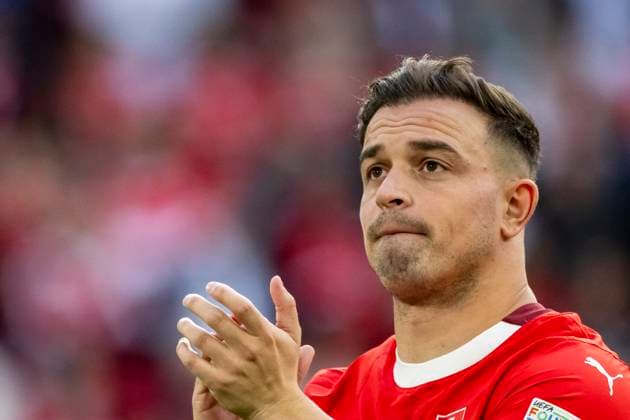 Xherdan Shaqiri (Switzerland) during the UEFA EURO, EM, Europameisterschaft,Fussball Germany 2024 match between England 6-4 Switzerland at Dusseldorf Arena on July 06, 2024 in Dusseldorf, Germany. Noxthirdxpartyxsales  (259117773)