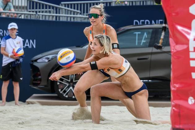 Beach Pro Tour Elite 16 Vienna, 09 07 2024, Vienna Laura Ludwig GER , Louisa Lippmann GER Beach Pro Tour Elite 16 Vienna, Vienna on 09 07 2024 Copyright: xBEAUTIFULxSPORTS PeterxWeberx