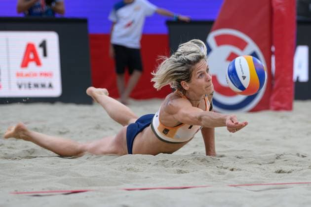 Beach Pro Tour Elite 16 Vienna, 09 07 2024, Vienna Beach Pro Tour Elite 16 Vienna, Vienna on 09 07 2024 Copyright: xBEAUTIFULxSPORTS PeterxWeberx