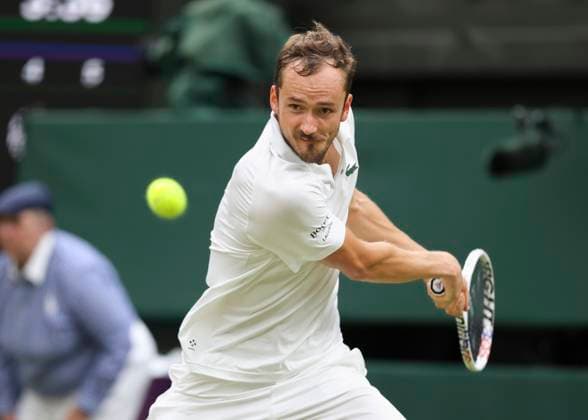 Daniil Medvedev Tennis Wimbledon 2024 Grand Slam ITF ATP WTA AELTC London Great Britain July 9, 2024 Copyright: xJuergenxHasenkopfx