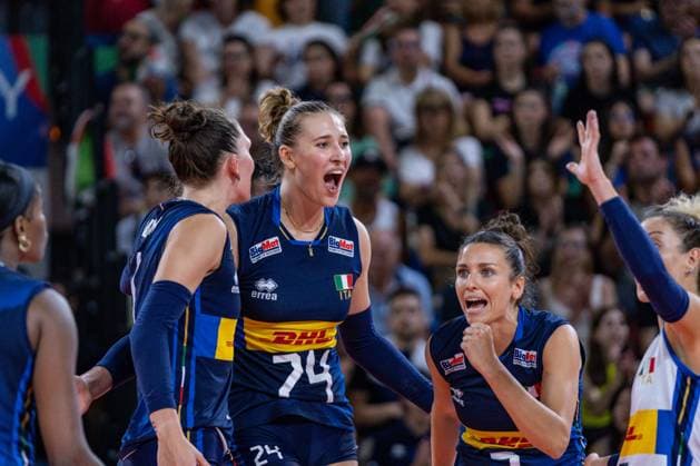 Ekaterina Antropova (Italy) during Women s Test Match - Italy vs Serbia, Volleyball Test Match in Florence, Italy, July 09 2024  Copyright: xSaraxEsposito IPAxSportx xipa-agx xx IPA_47858681 IPA_Agency_IPA47858681