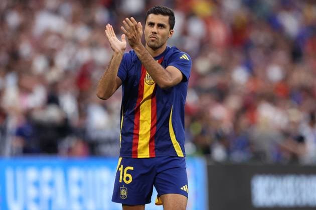 Soccer UEFA EURO 2024 semi-final Spain France on 09 07 2024 at the Munich Football Arena in Munich Rodri Spain xMSx