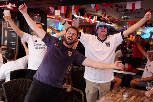 EURO 2024, England fans in Düsseldorf