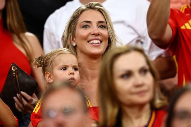 Alice Campello, partner of Ãlvaro Morata of Spain Spain v France, UEFA European Championship, EM, Europameisterschaft 2024, Semi Final, Football, Munich Football Arena, Munich, Germany - 09 Jul 2024 EDITORIAL USE ONLY No use with unauthorised audio, video, data, fixture lists, club league logos or live services. Online in-match use limited to 120 images, no video emulation. No use in betting, games or single club league player publications. Copyright: xMichaelxZemanek Shutterstockx 14576887af