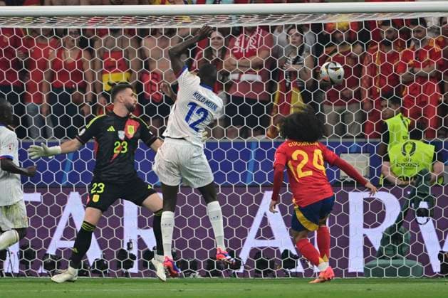 Goal for 0 1 by Randal Kolo Muani 12 France , Spain vs France, Football, UEFA Euro 2024, Semifinal, 09 07 2024 Munich Bavaria Germany Copyright: xkolbert-press MarcxNiemeyerx