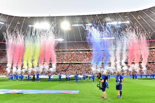 Munich, Germany, June 09th 2024: The UEFA EURO, EM, Europameisterschaft,Fussball 2024 Semi-Finals football match between Spain and France at Munich Football Arena, Munich, Germany. (Igor Kupljenik SPP)  Copyright: xIgorxKupljenikx xSPPx spp-en-IgKuSp-MMT_9704